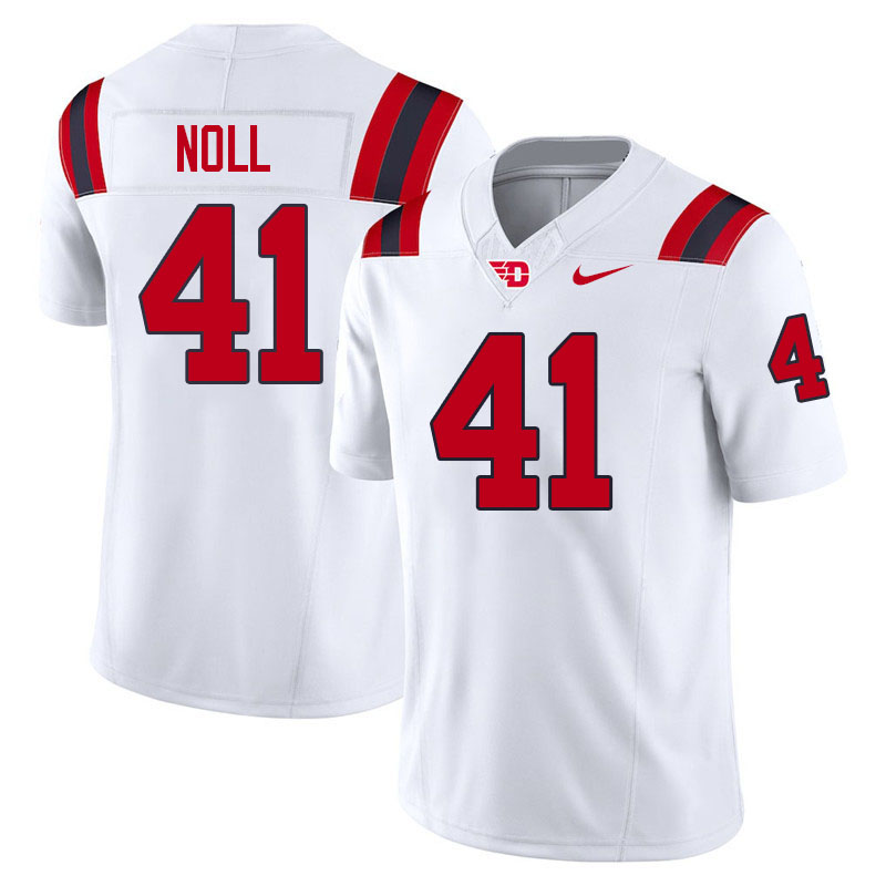 Dayton Flyers #41 Chuck Noll College Football Jerseys,Uniforms-White